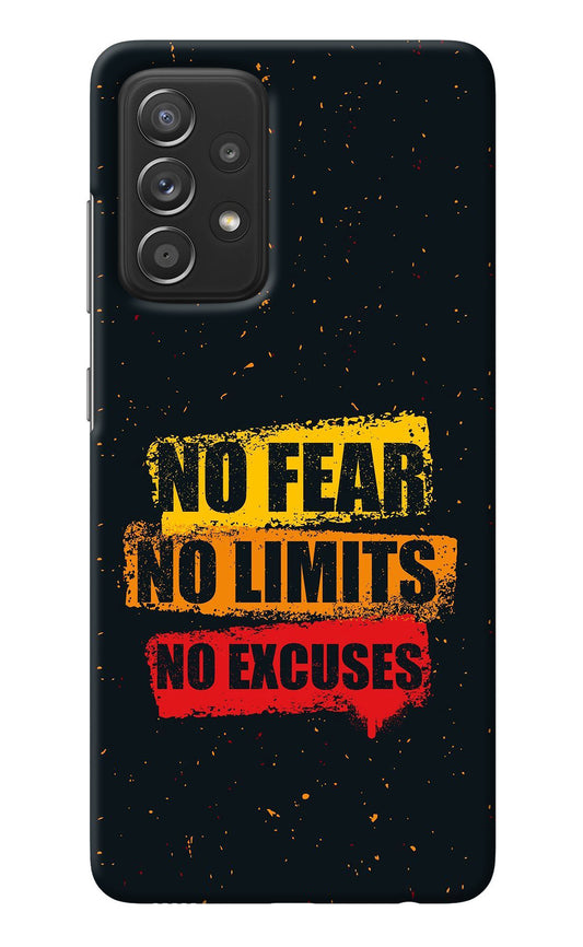 No Fear No Limits No Excuse Samsung A52/A52s 5G Back Cover