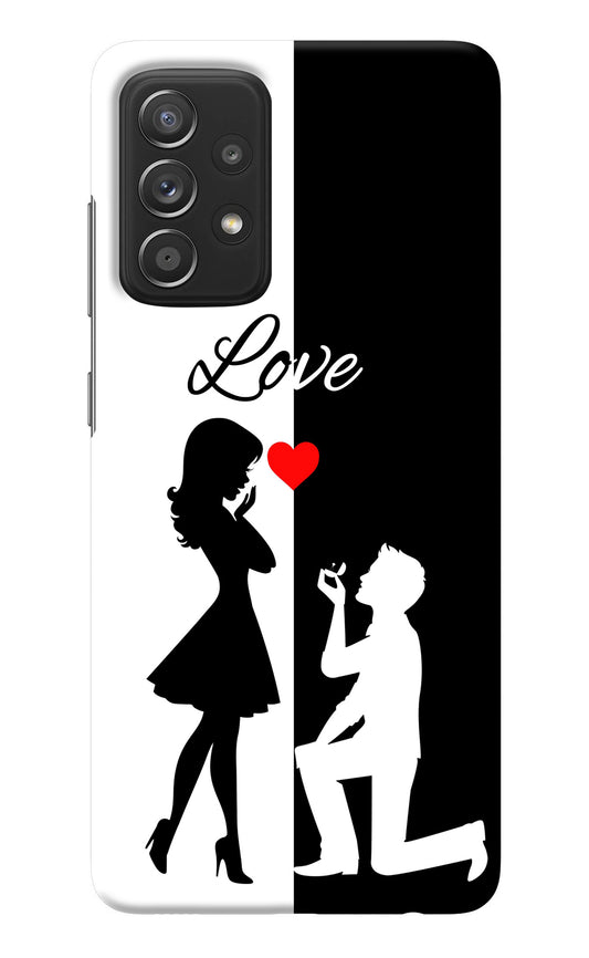 Love Propose Black And White Samsung A52/A52s 5G Back Cover