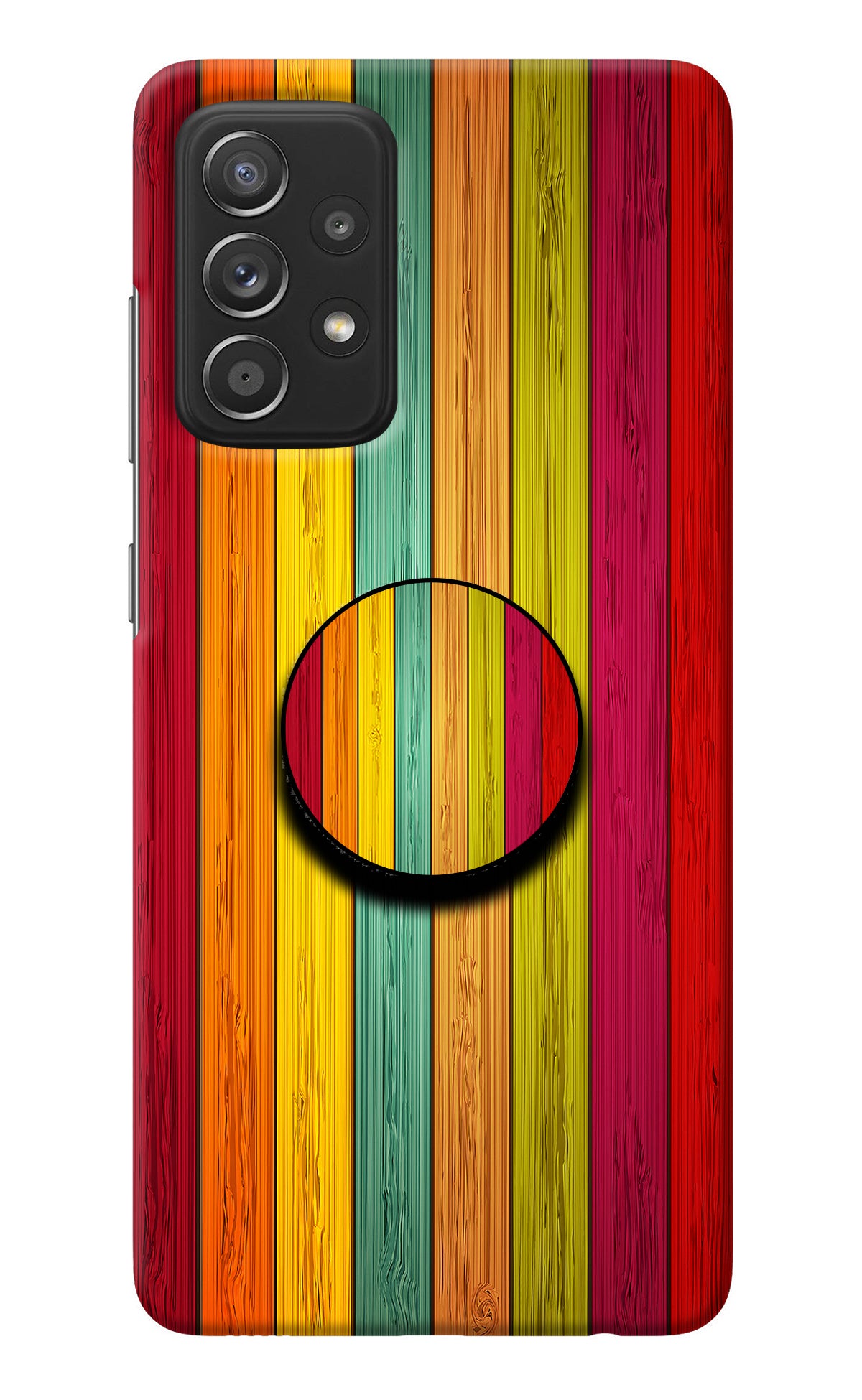 Multicolor Wooden Samsung A52/A52s 5G Pop Case