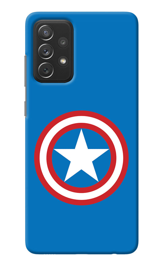 Captain America Logo Samsung A72 Back Cover