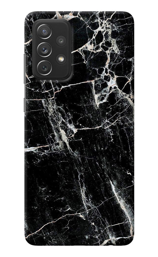 Black Marble Texture Samsung A72 Back Cover
