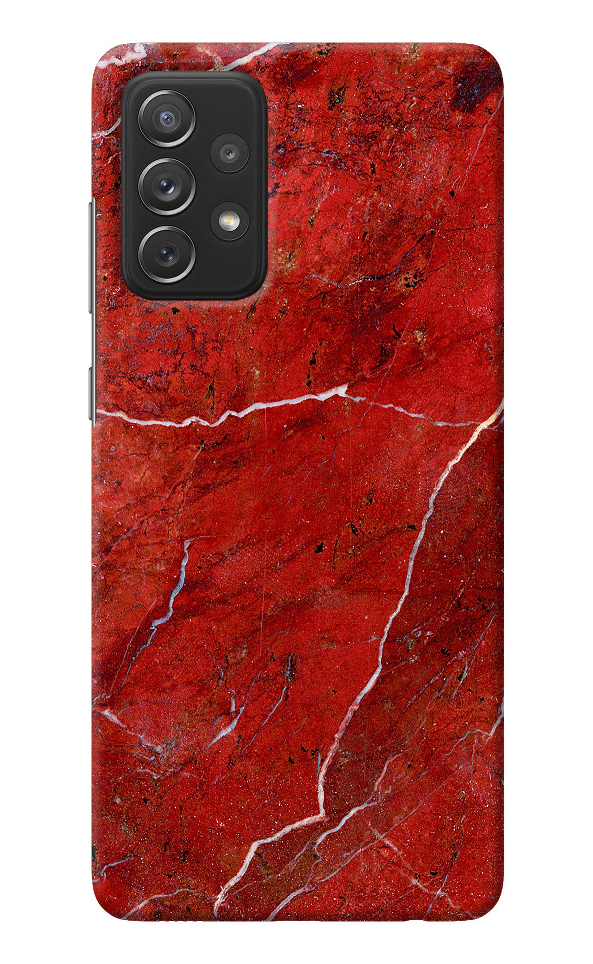 Red Marble Design Samsung A72 Back Cover