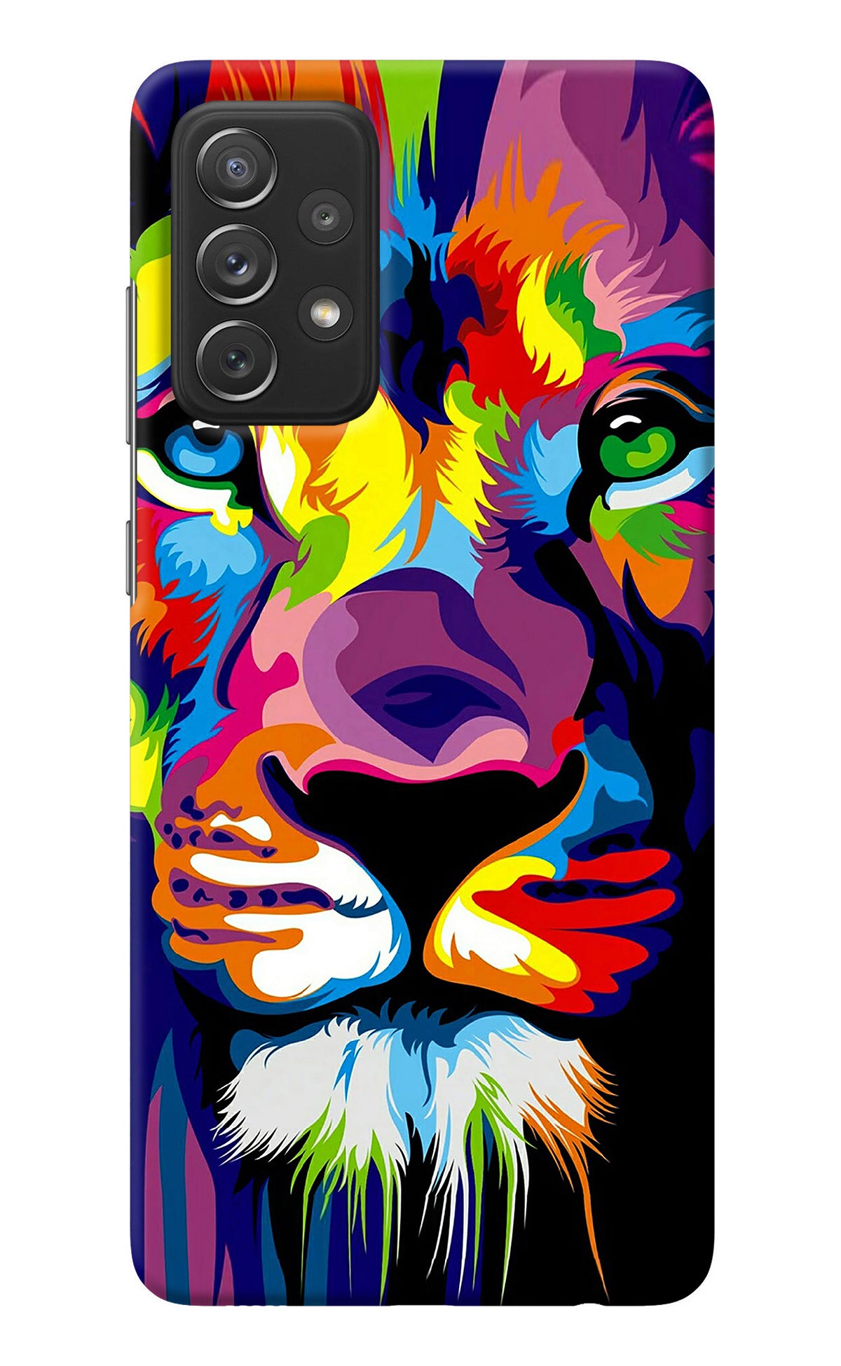 Lion Samsung A72 Back Cover