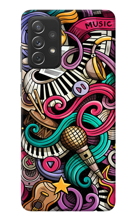 Music Abstract Samsung A72 Back Cover