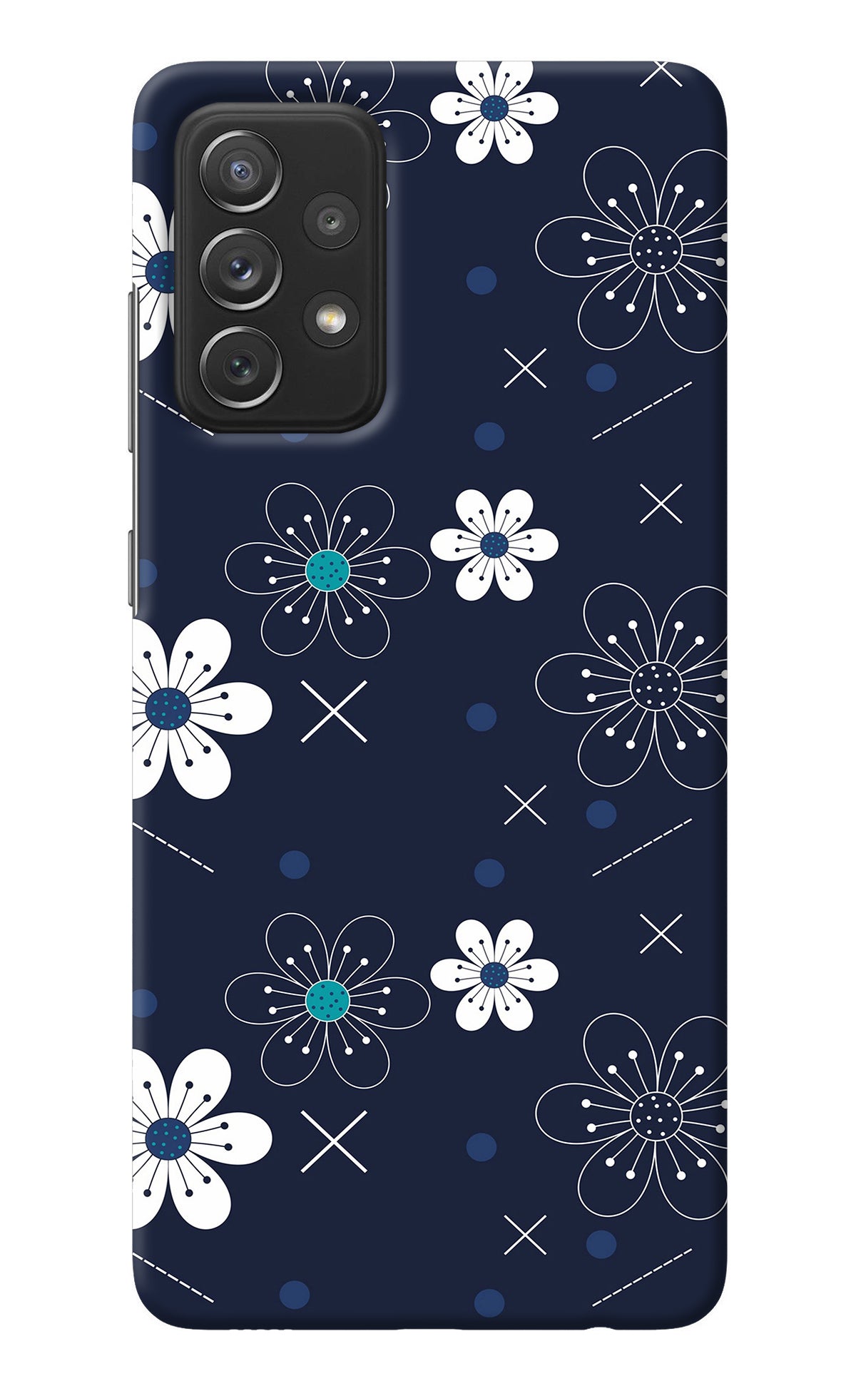 Flowers Samsung A72 Back Cover