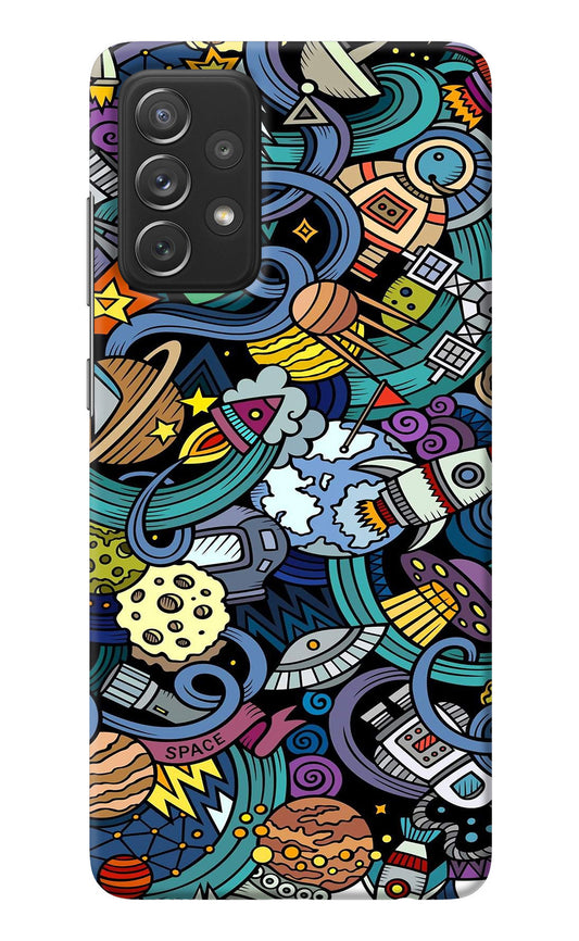 Space Abstract Samsung A72 Back Cover