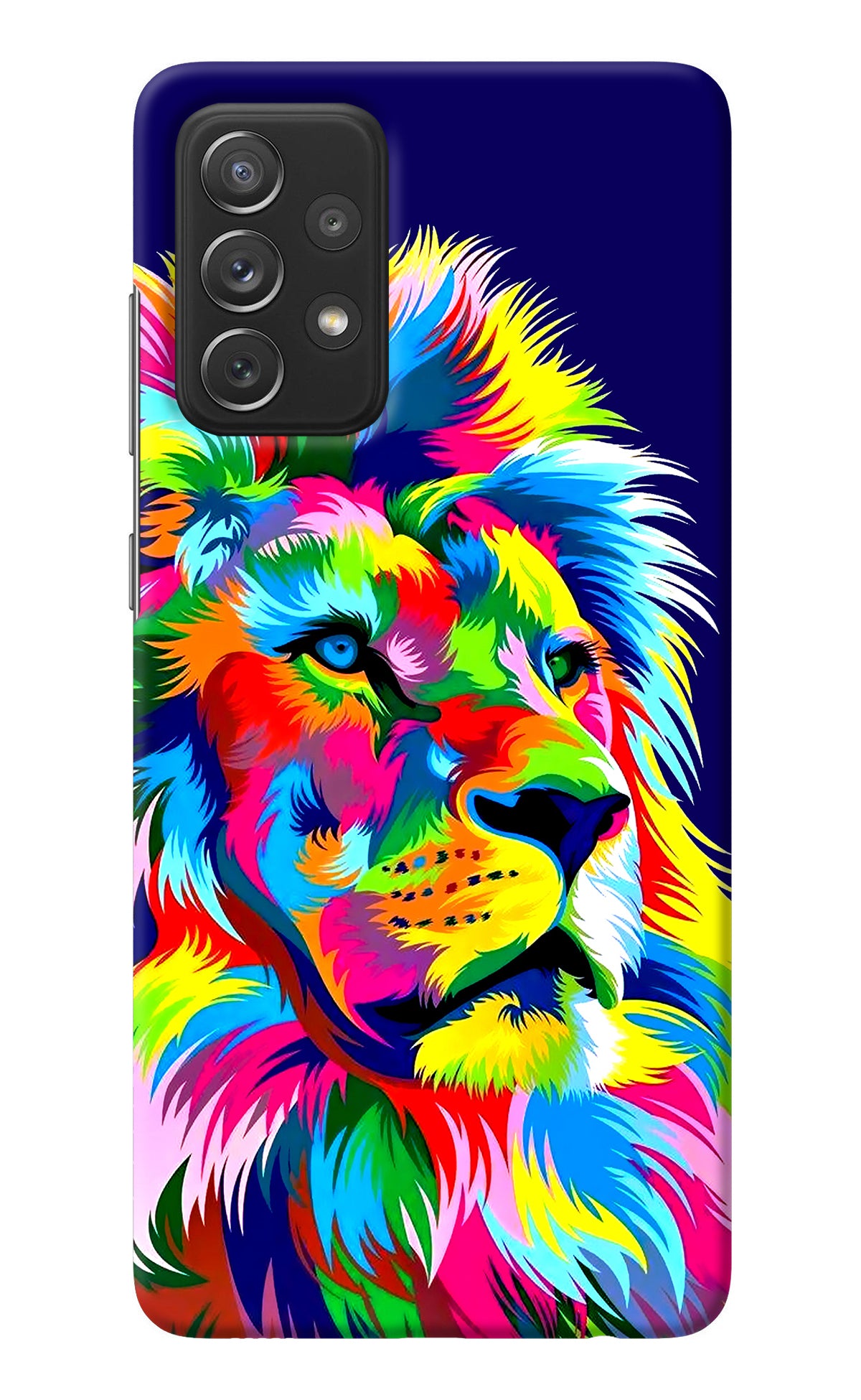 Vector Art Lion Samsung A72 Back Cover