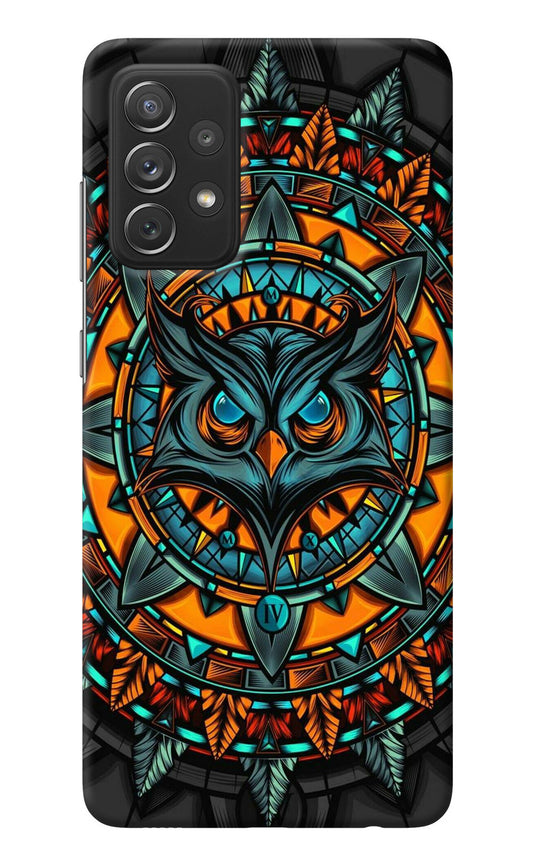 Angry Owl Art Samsung A72 Back Cover