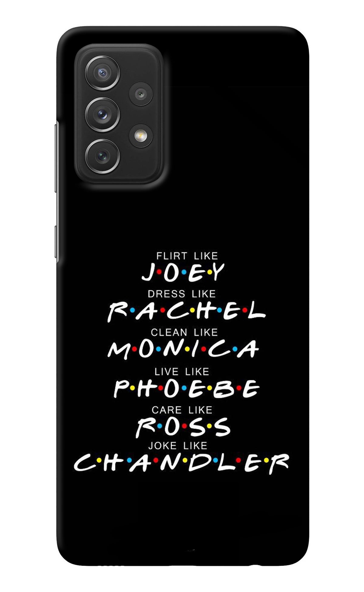 FRIENDS Character Samsung A72 Back Cover