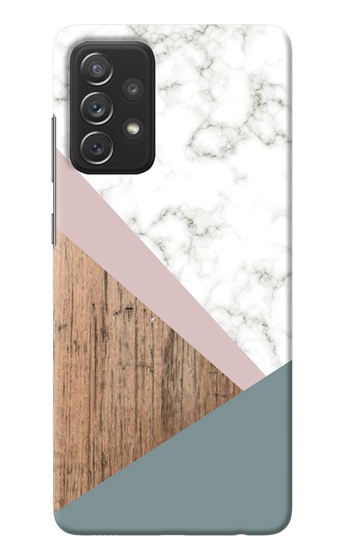 Marble wood Abstract Samsung A72 Back Cover