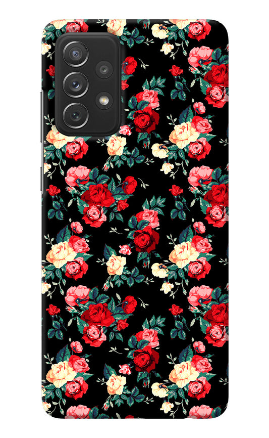Rose Pattern Samsung A72 Back Cover