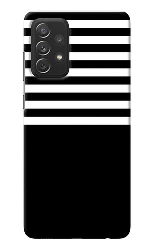 Black and White Print Samsung A72 Back Cover