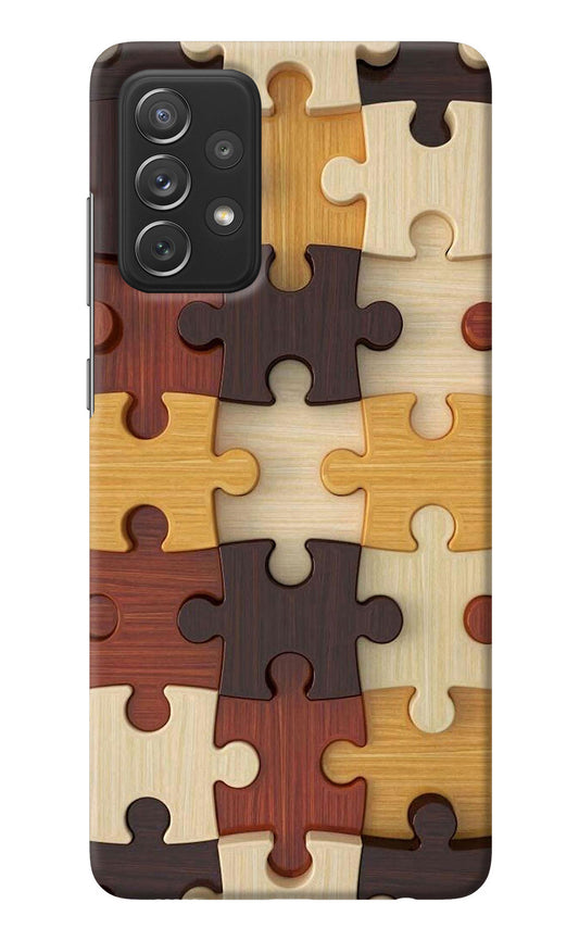 Wooden Puzzle Samsung A72 Back Cover