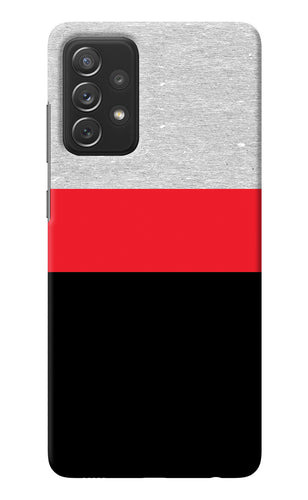 Tri Color Pattern Samsung A72 Back Cover