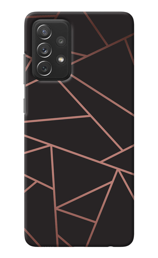 Geometric Pattern Samsung A72 Back Cover