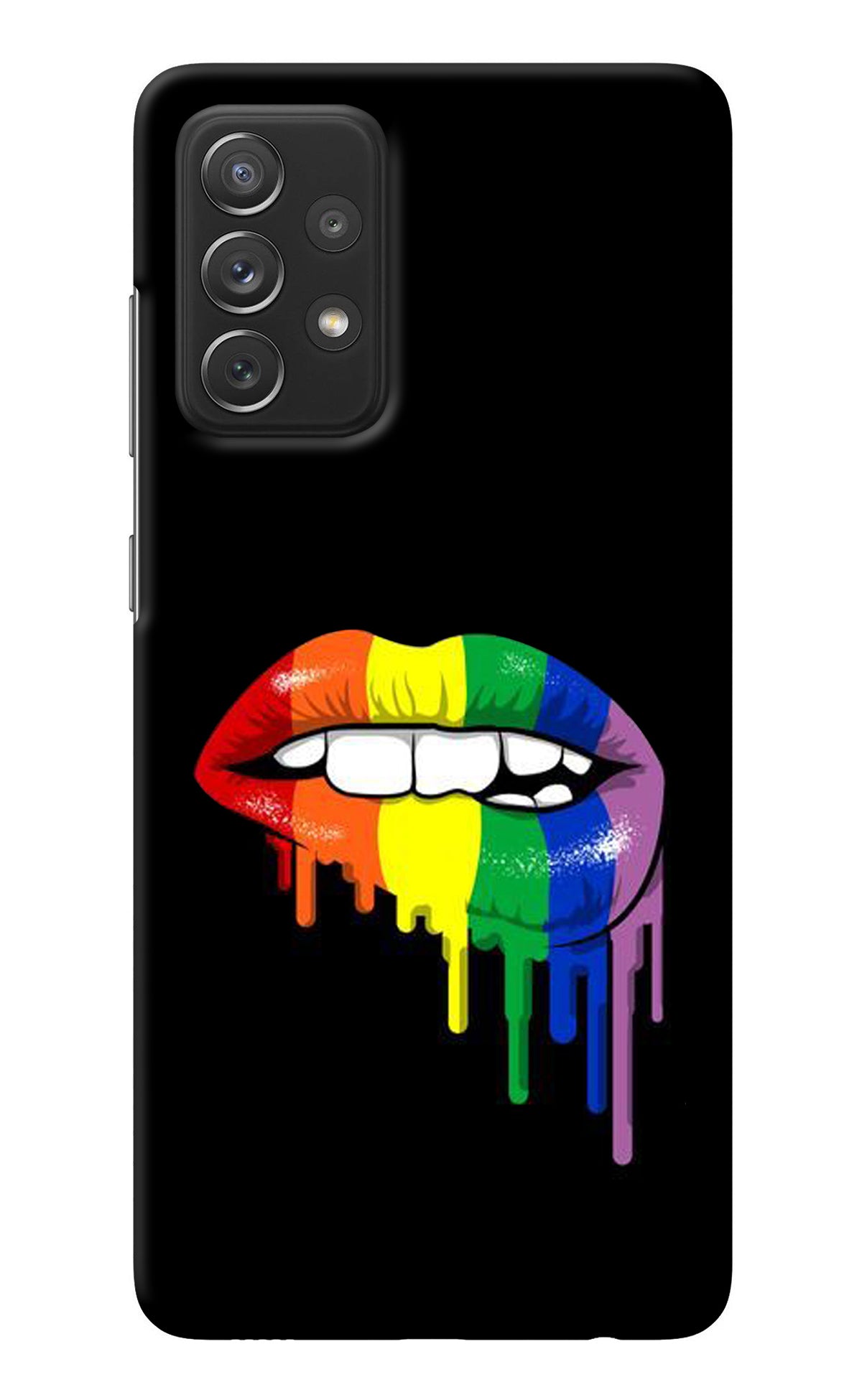 Lips Biting Samsung A72 Back Cover