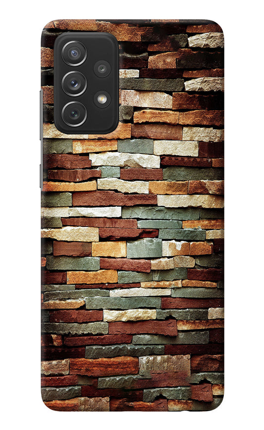Bricks Pattern Samsung A72 Back Cover