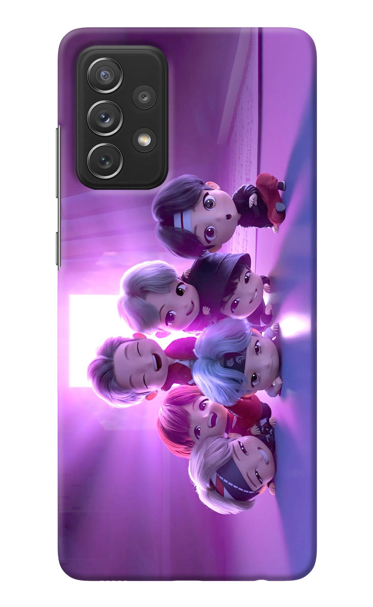 BTS Chibi Samsung A72 Back Cover