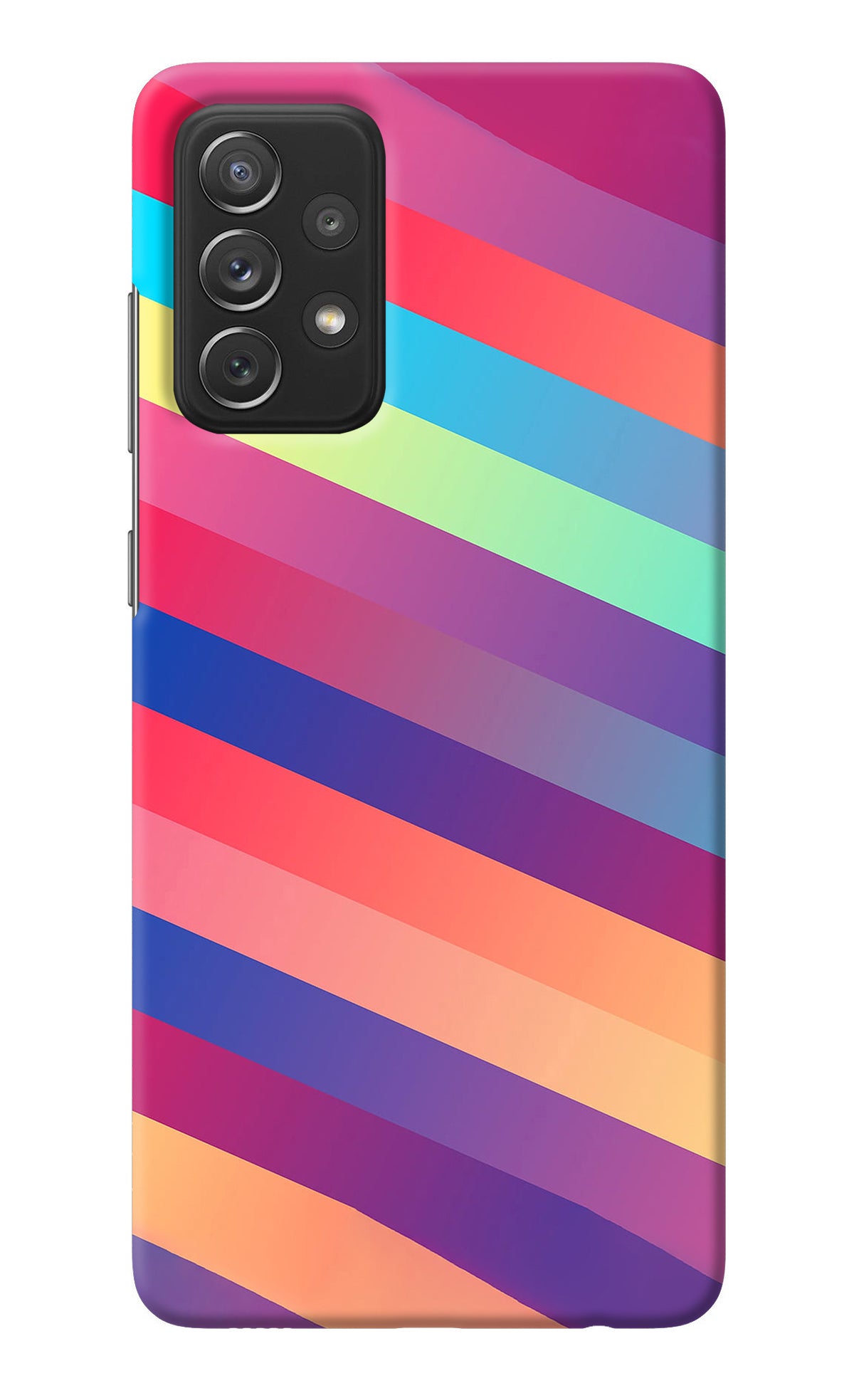 Stripes color Samsung A72 Back Cover