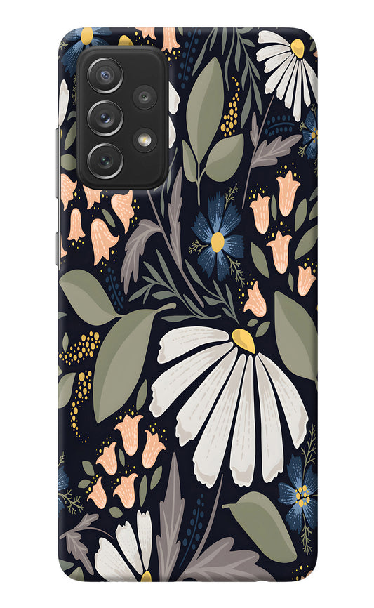 Flowers Art Samsung A72 Back Cover