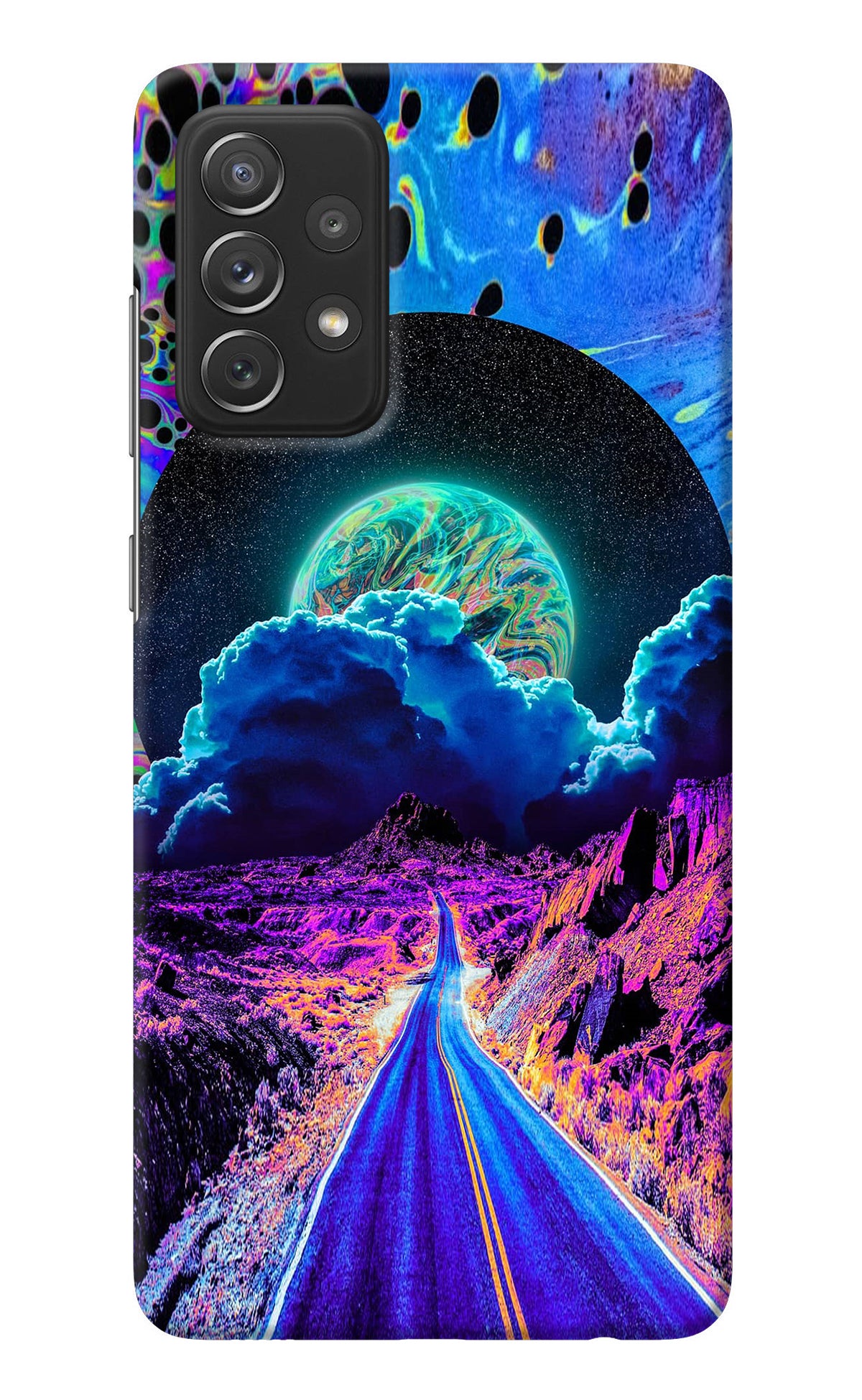 Psychedelic Painting Samsung A72 Back Cover