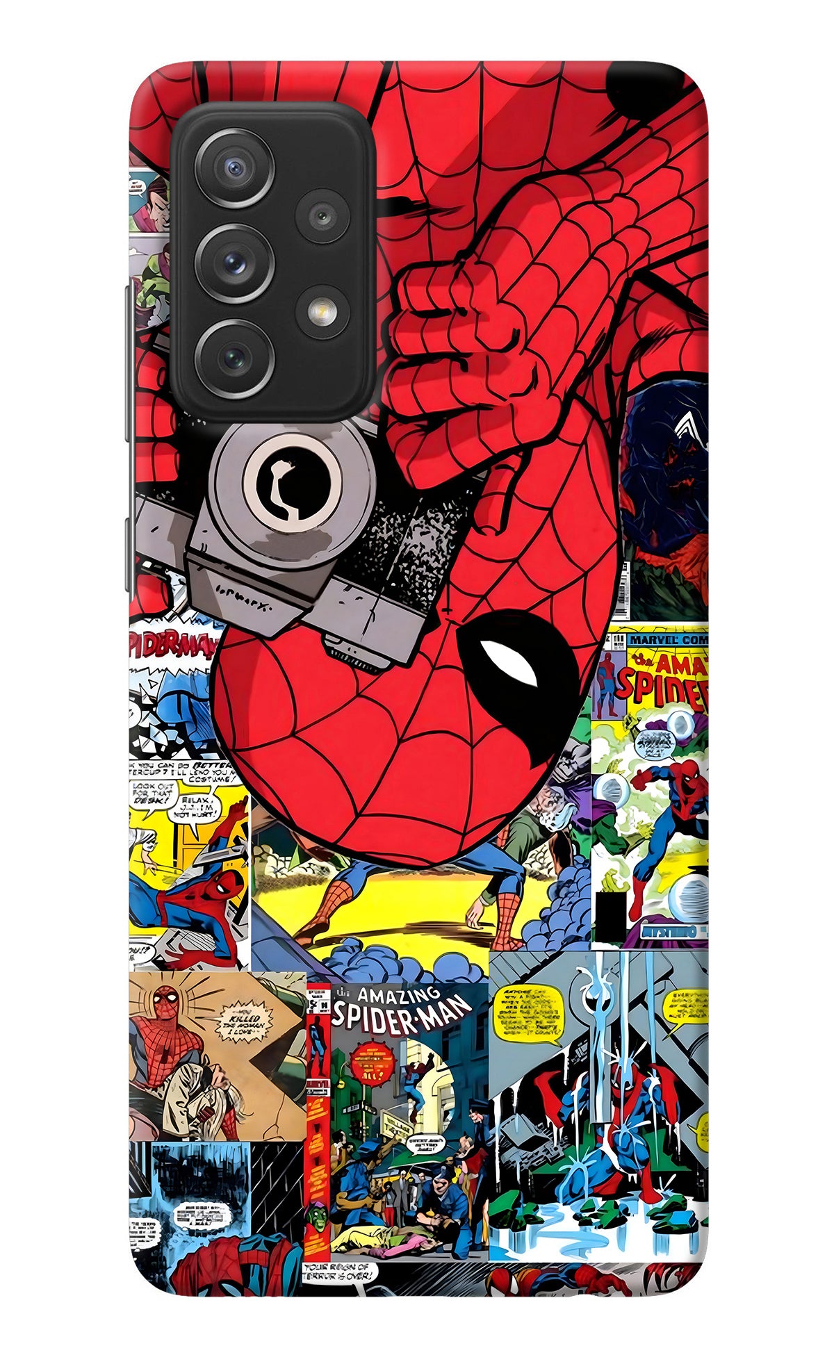 Spider Man Samsung A72 Back Cover