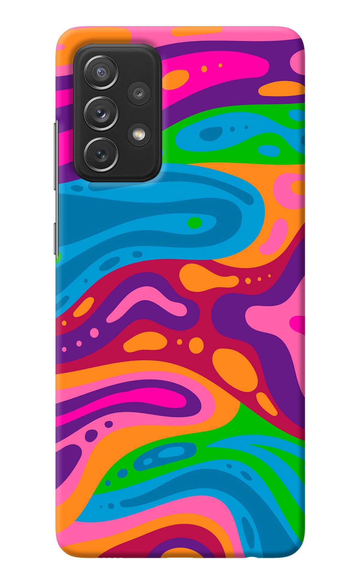 Trippy Pattern Samsung A72 Back Cover