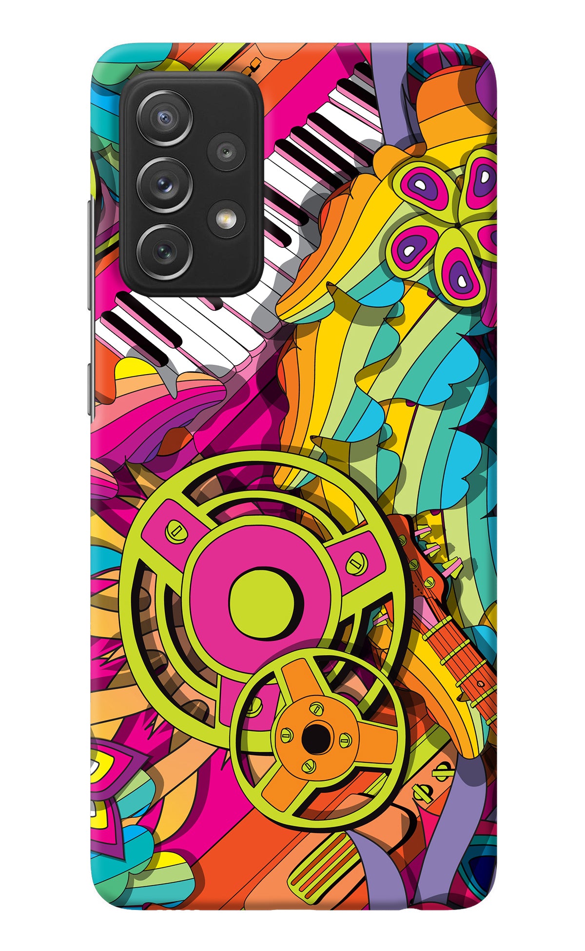 Music Doodle Samsung A72 Back Cover
