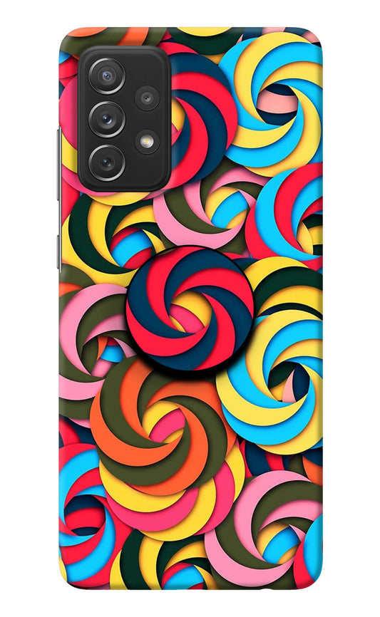 Spiral Pattern Samsung A72 Pop Case