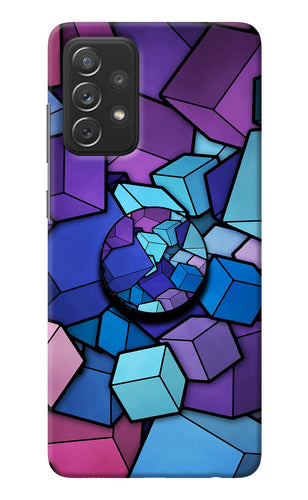Cubic Abstract Samsung A72 Pop Case
