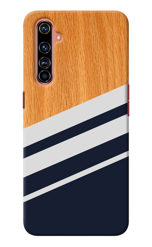 Blue and white wooden Realme X50 Pro Back Cover