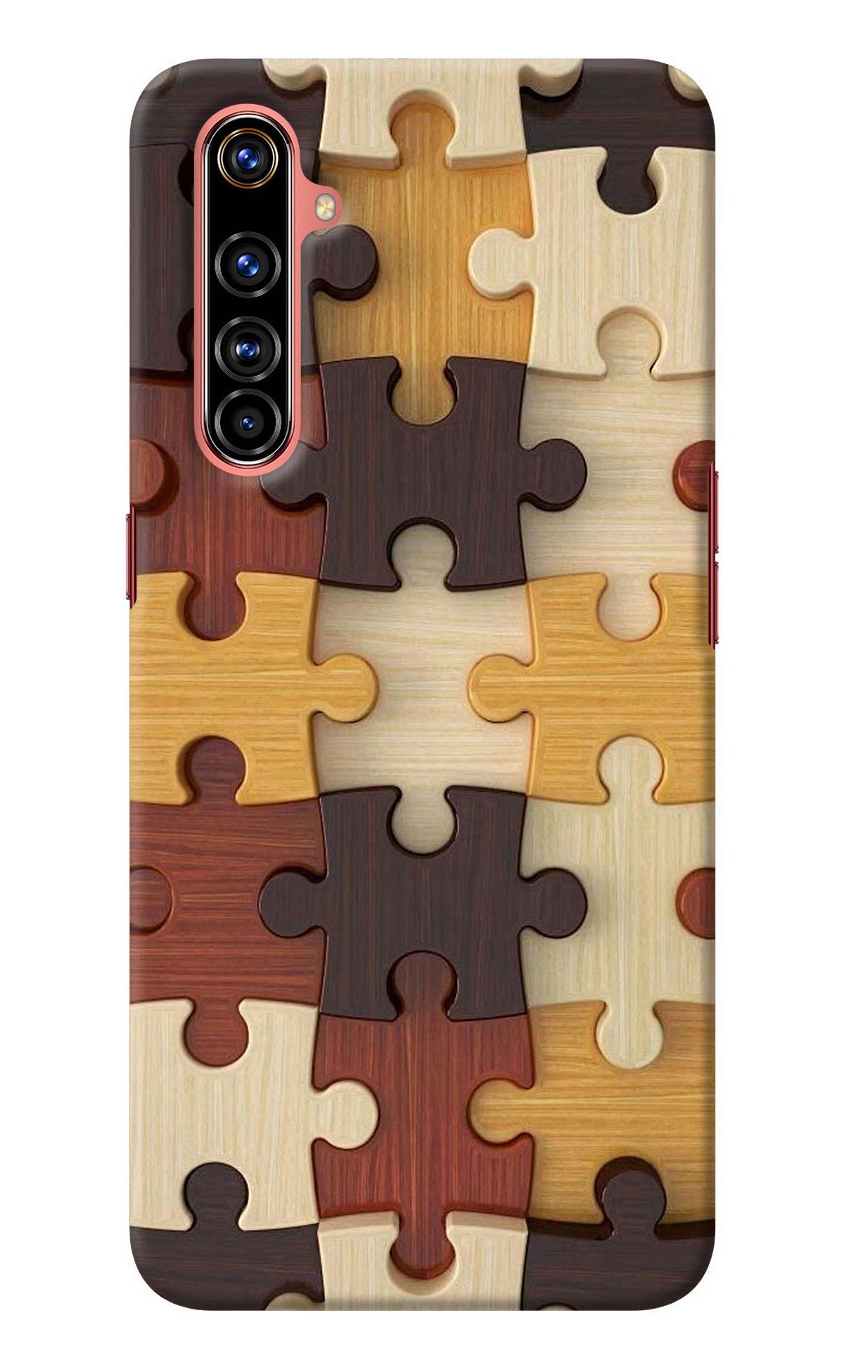 Wooden Puzzle Realme X50 Pro Back Cover