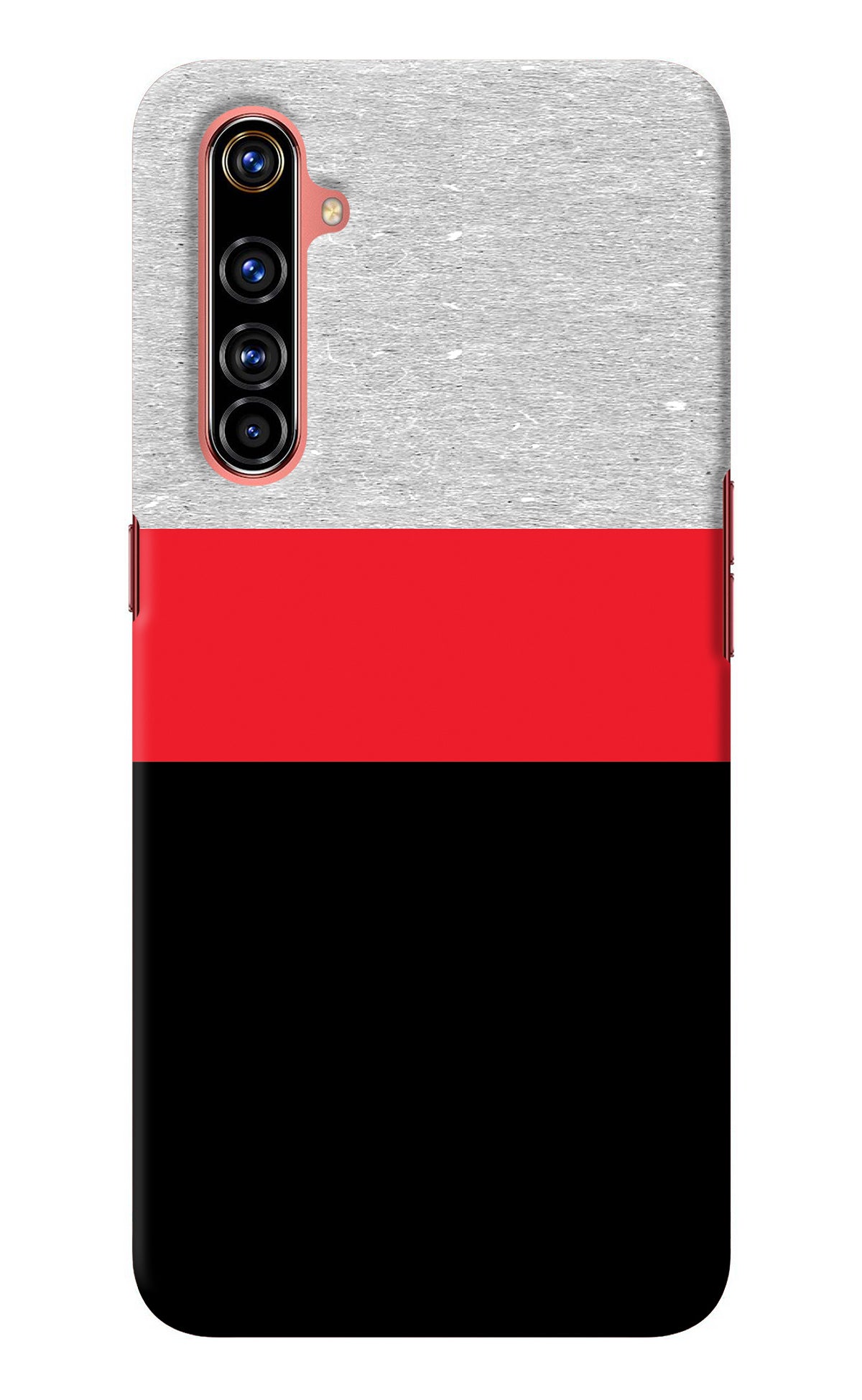 Tri Color Pattern Realme X50 Pro Back Cover