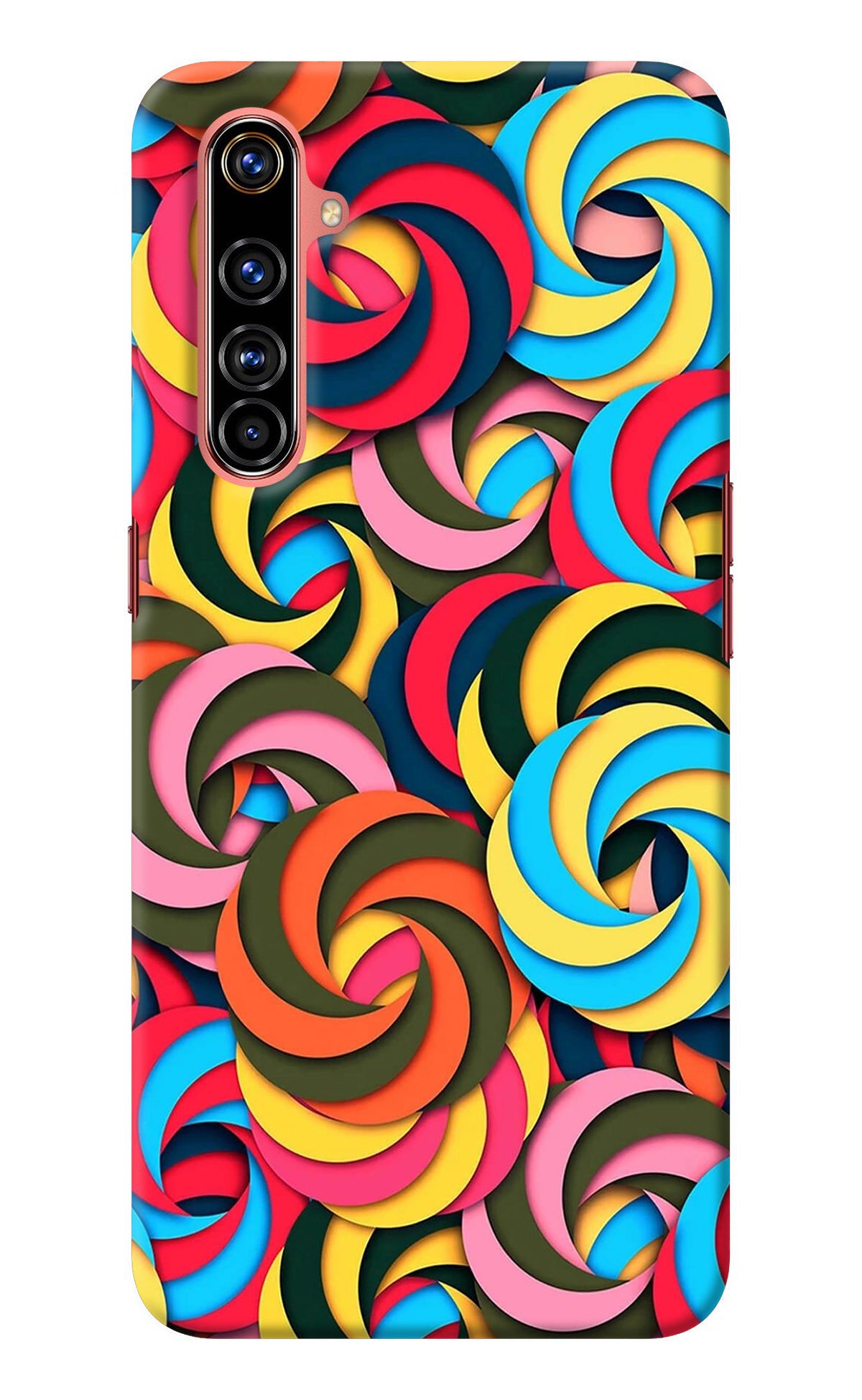 Spiral Pattern Realme X50 Pro Back Cover