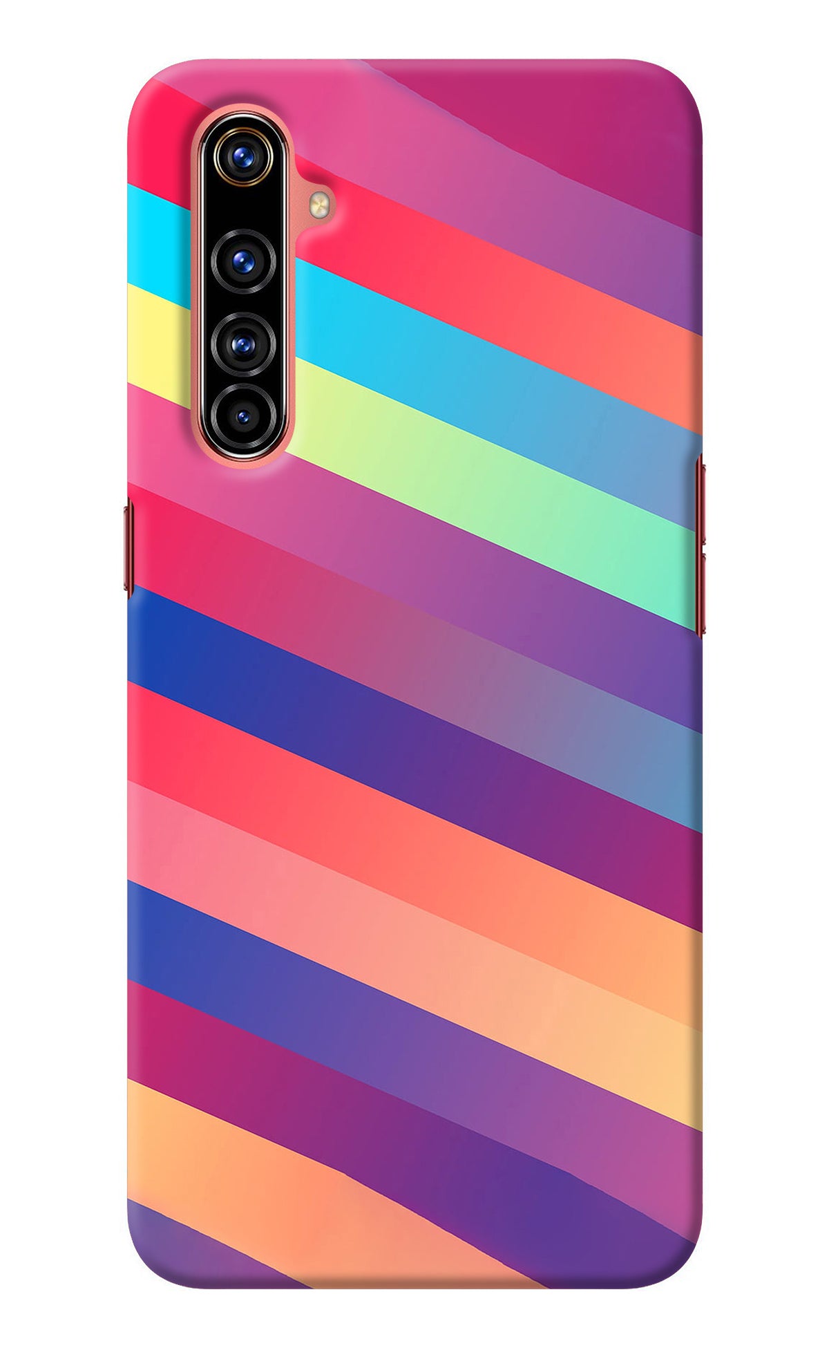 Stripes color Realme X50 Pro Back Cover