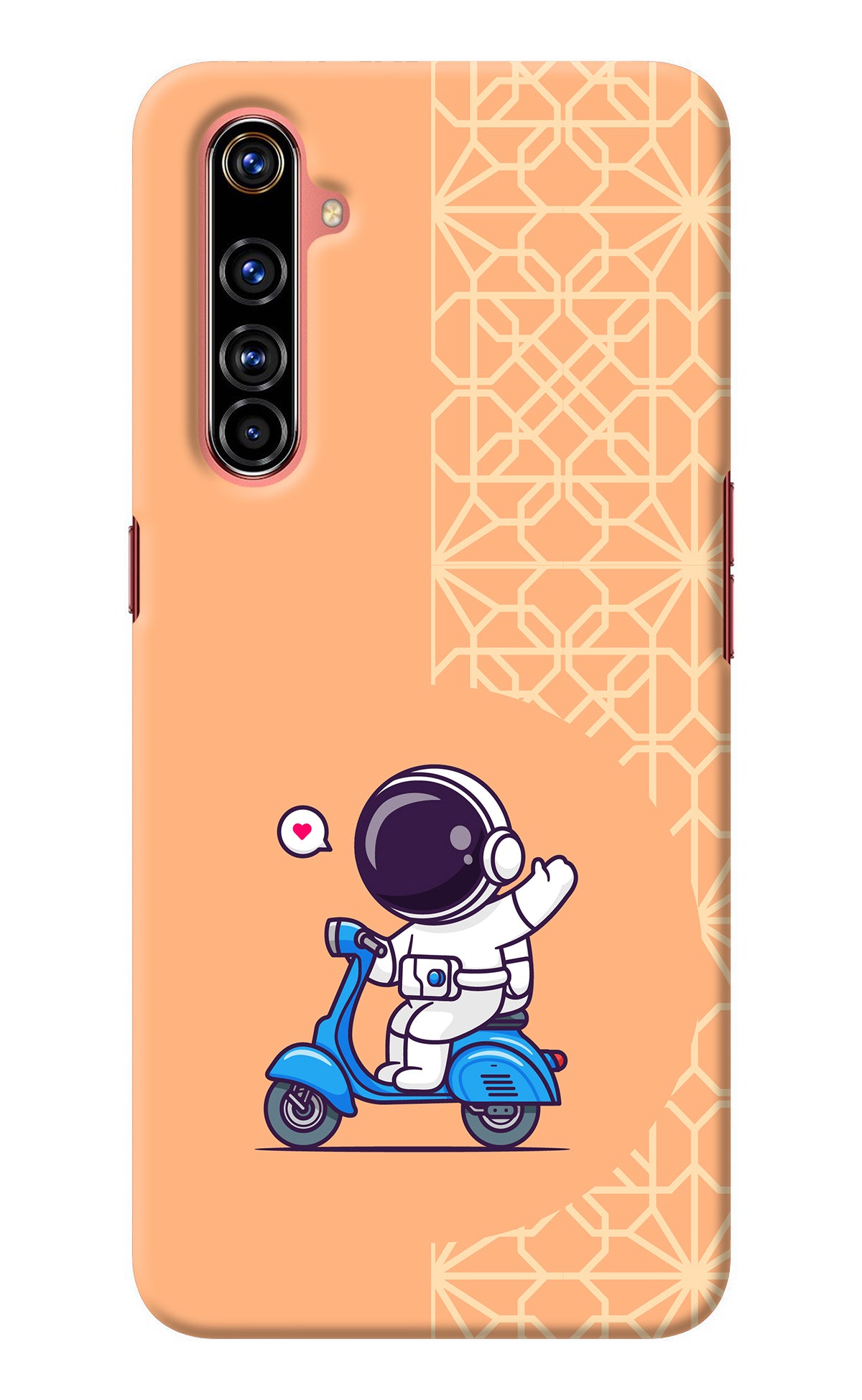 Cute Astronaut Riding Realme X50 Pro Back Cover