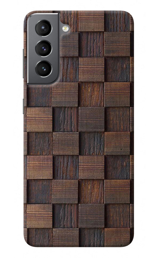 Wooden Cube Design Samsung S21 Back Cover
