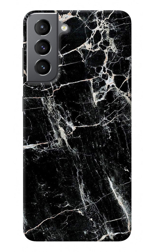 Black Marble Texture Samsung S21 Back Cover