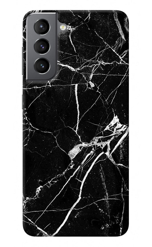 Black Marble Pattern Samsung S21 Back Cover