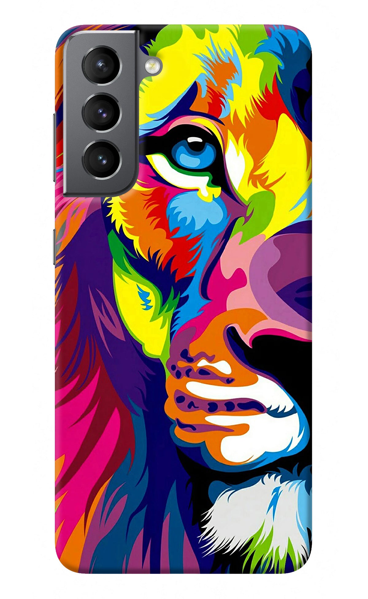 Lion Half Face Samsung S21 Back Cover