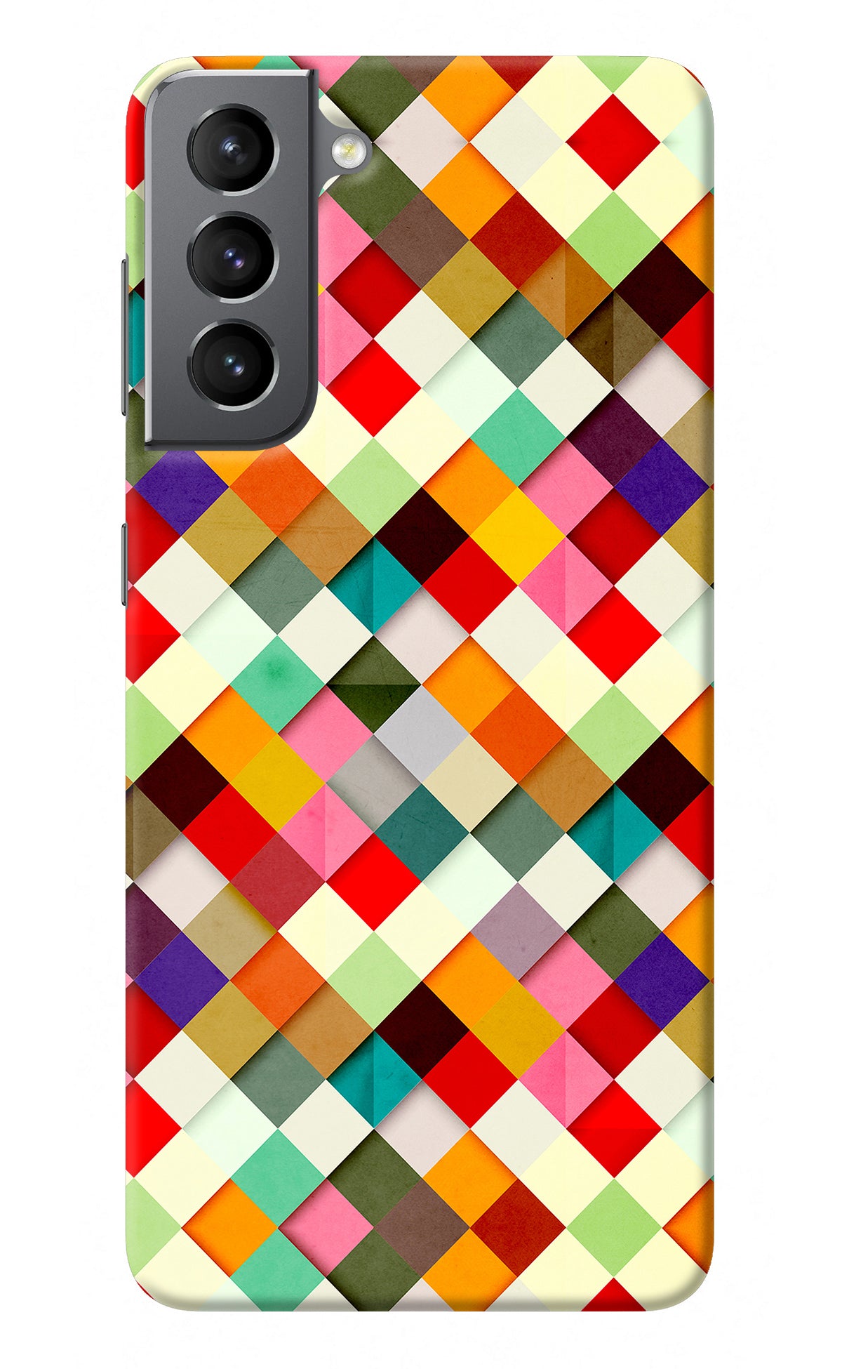 Geometric Abstract Colorful Samsung S21 Back Cover