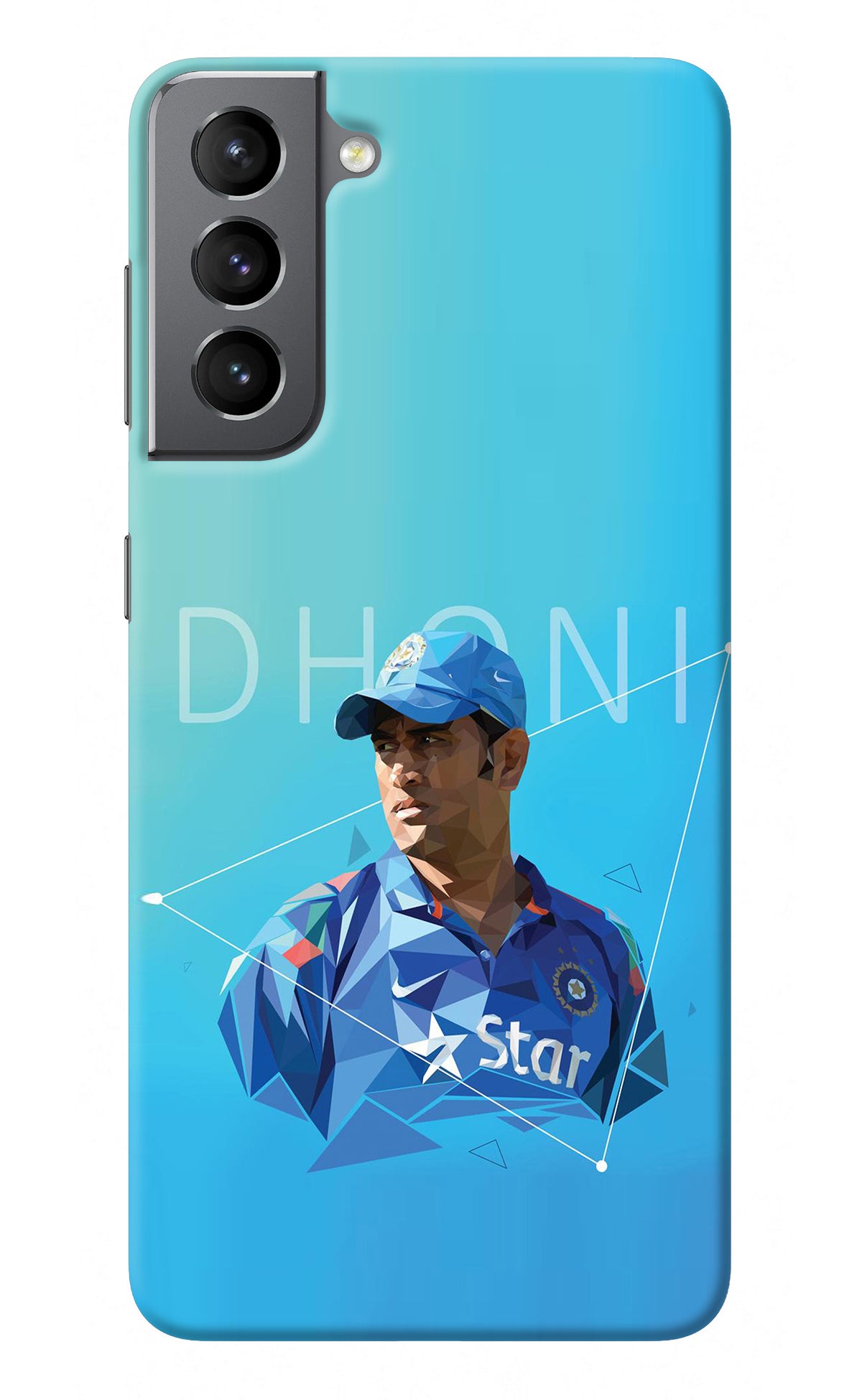 Dhoni Artwork Samsung S21 Back Cover