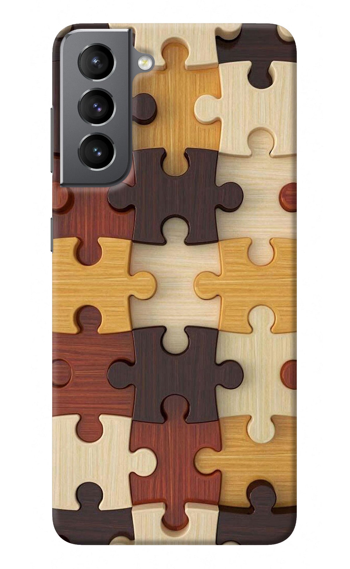 Wooden Puzzle Samsung S21 Back Cover