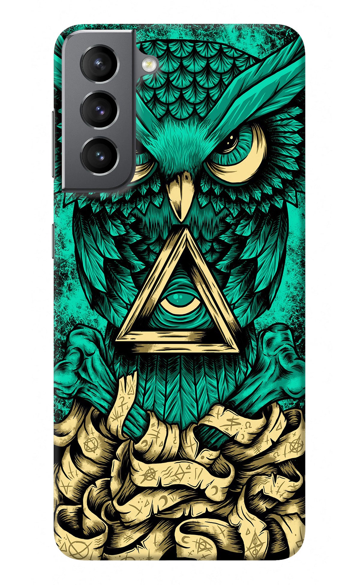 Green Owl Samsung S21 Back Cover