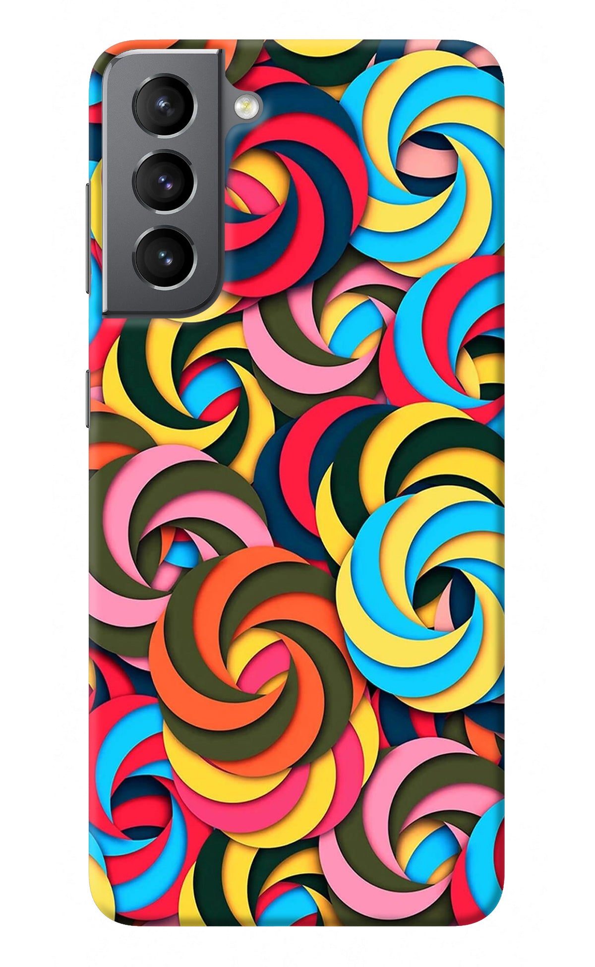 Spiral Pattern Samsung S21 Back Cover