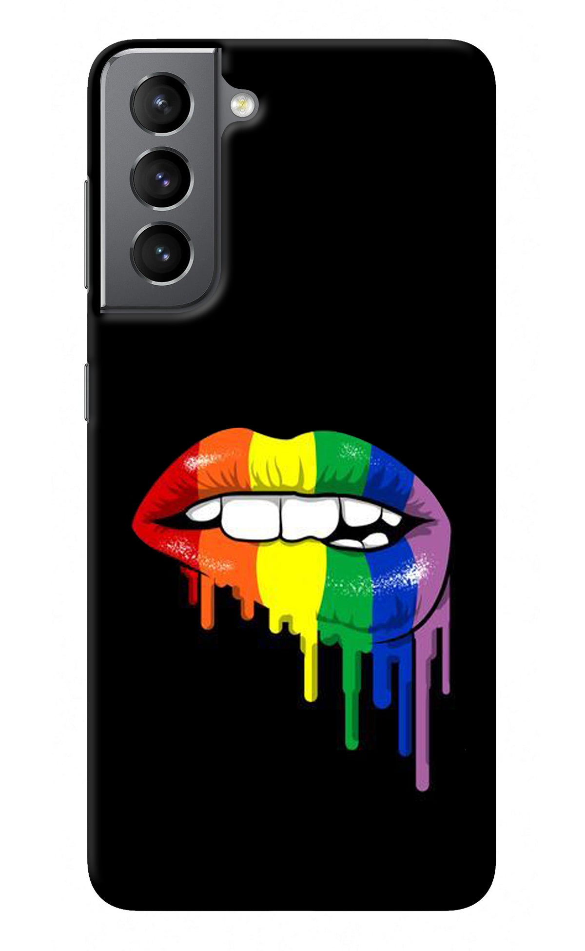 Lips Biting Samsung S21 Back Cover