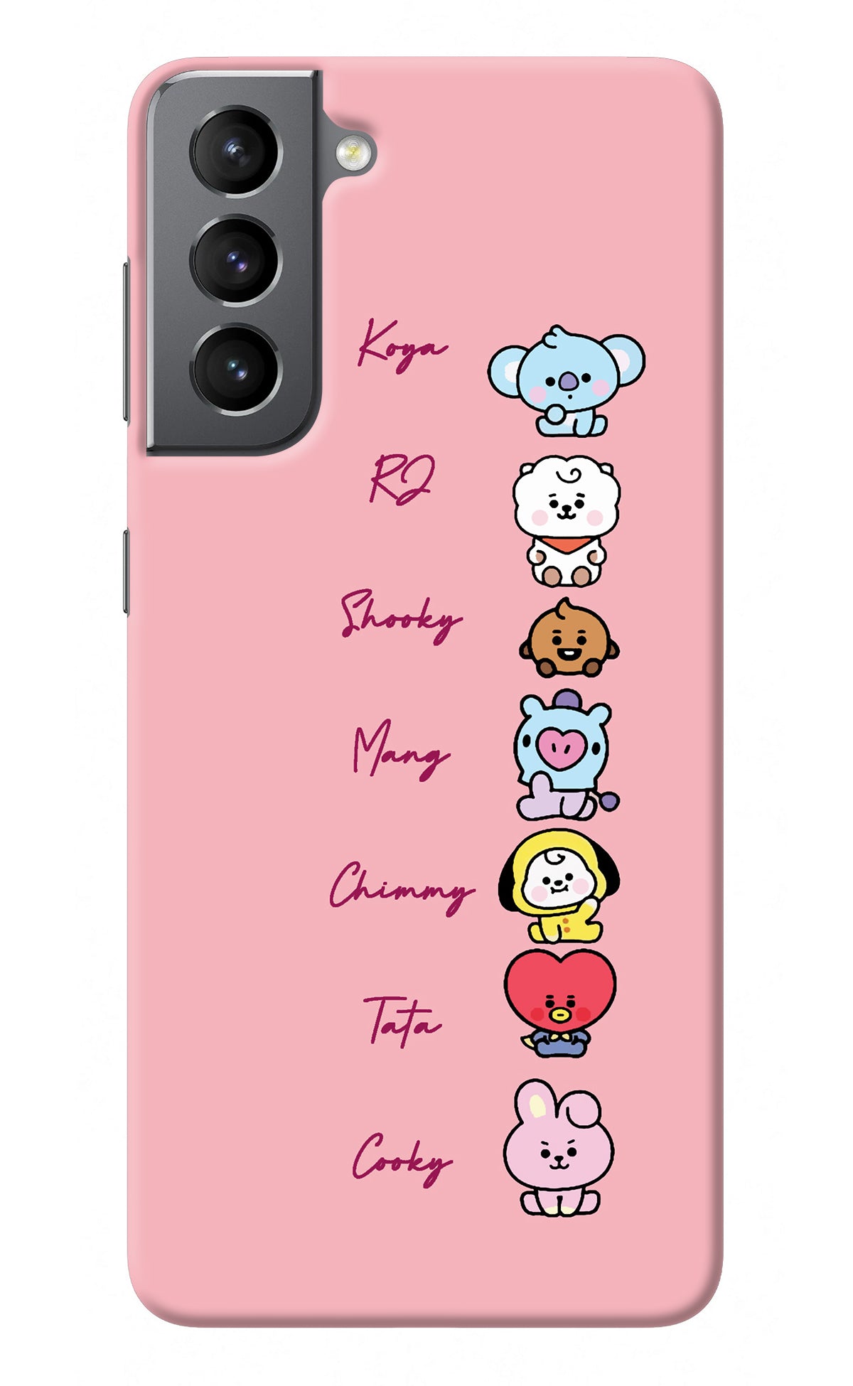 BTS names Samsung S21 Back Cover