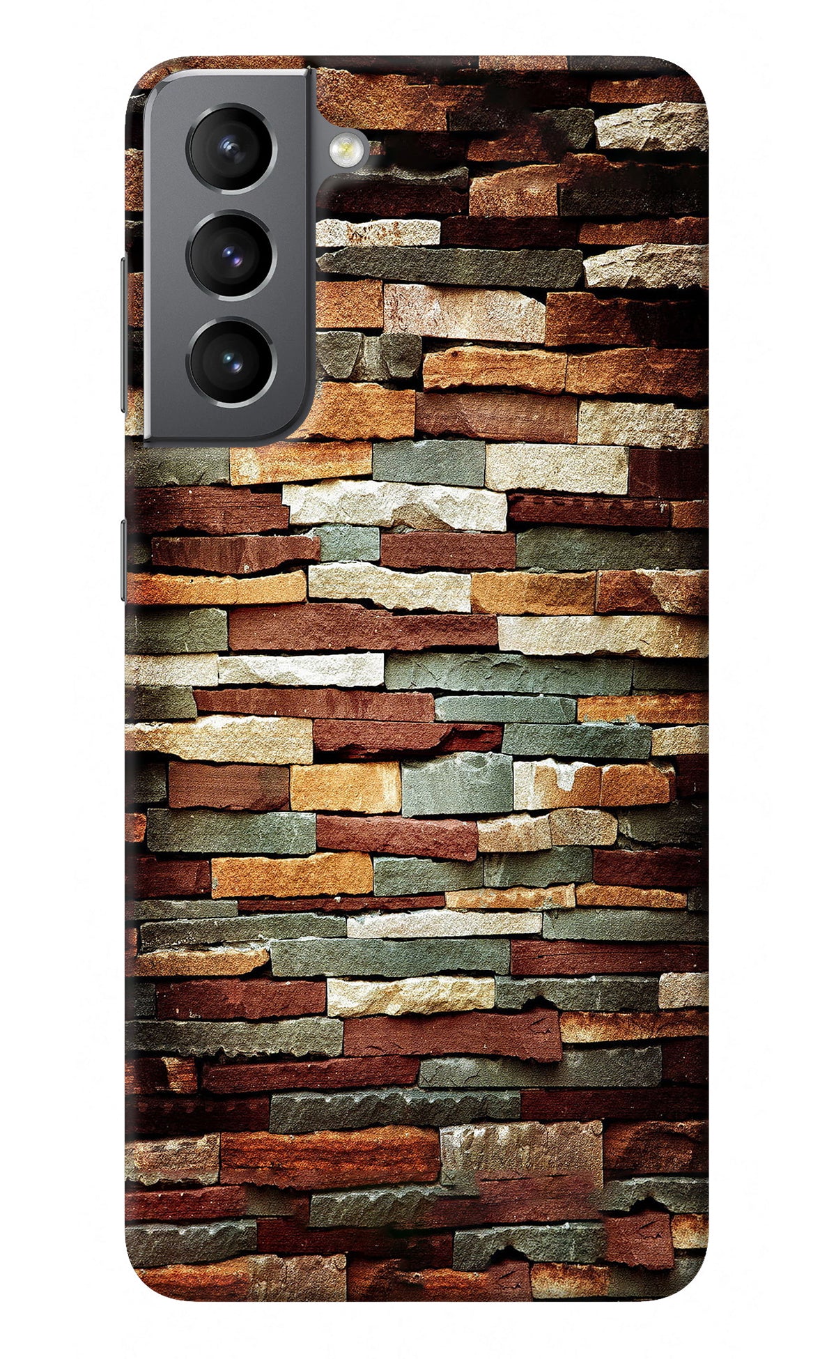 Bricks Pattern Samsung S21 Back Cover