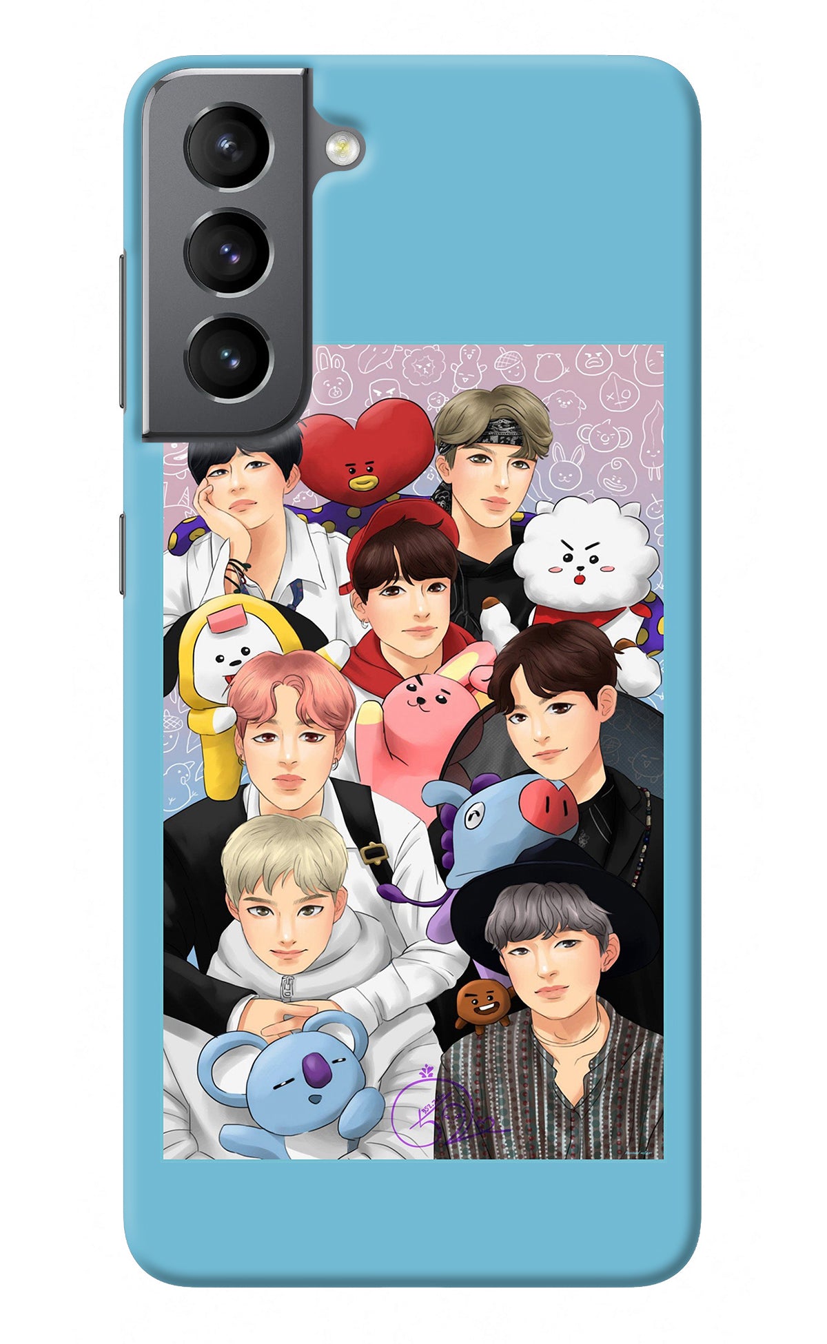 BTS with animals Samsung S21 Back Cover