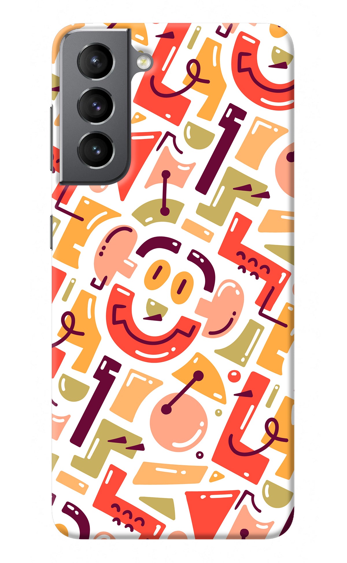 Doodle Pattern Samsung S21 Back Cover